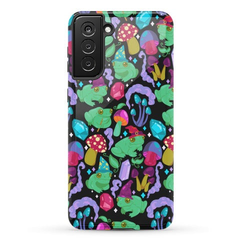 Magical Mushroom Frogs Pattern Phone Case